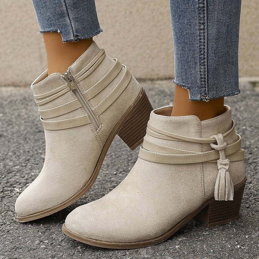 Bottines à Brides Talon Bloc