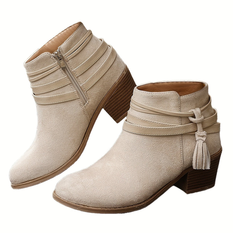 Bottines à Brides Talon Bloc