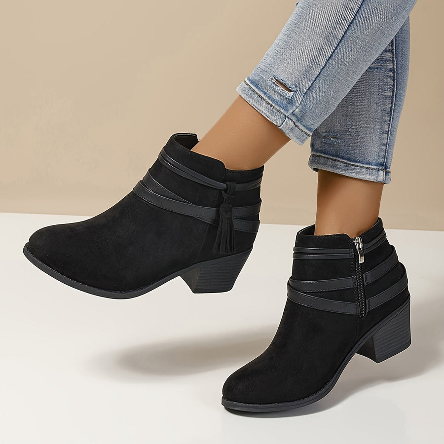 Bottines à Brides Talon Bloc