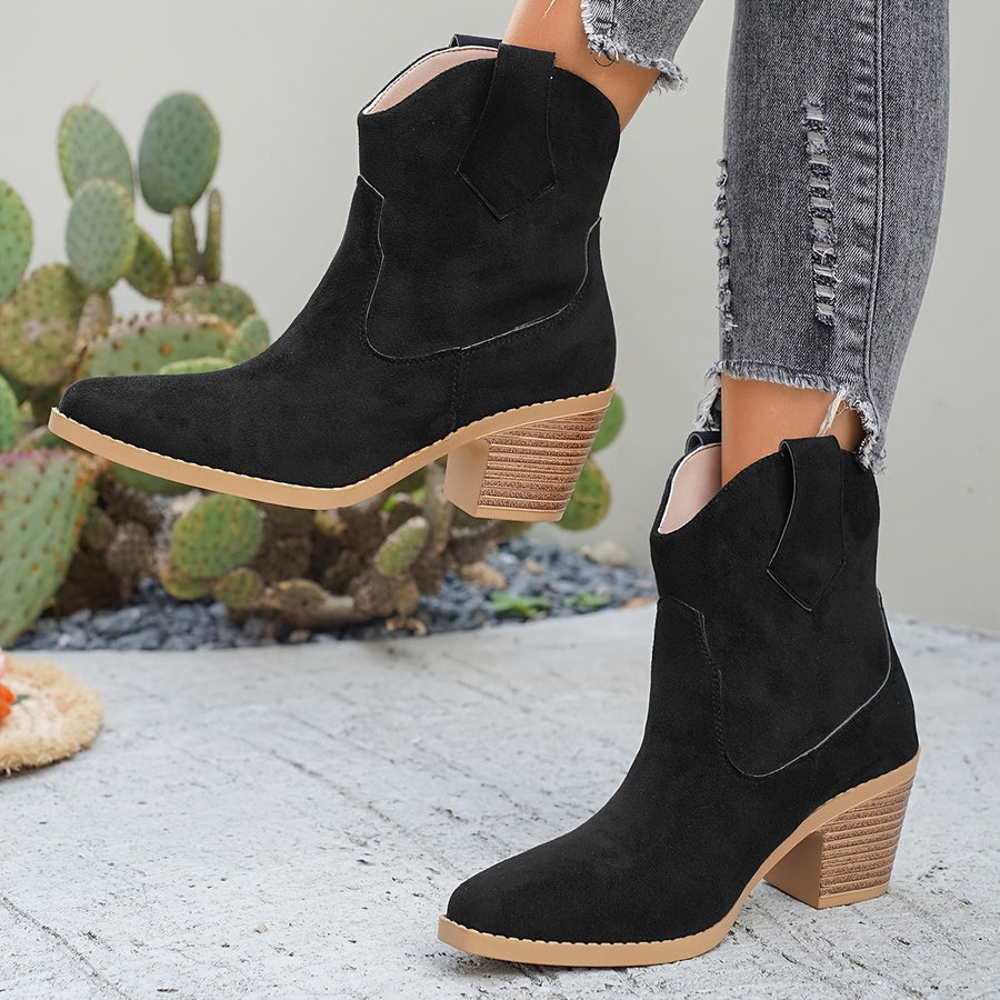 Botins de Salto Estável e Estilo Intemporal