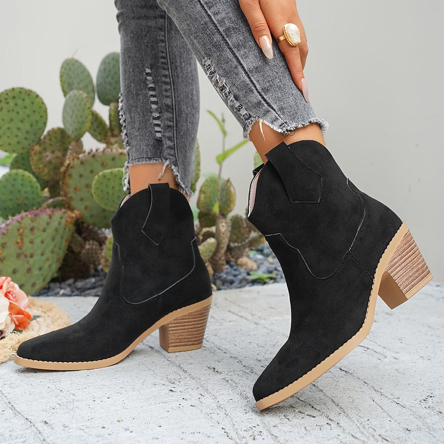 Botins de Salto Estável e Estilo Intemporal