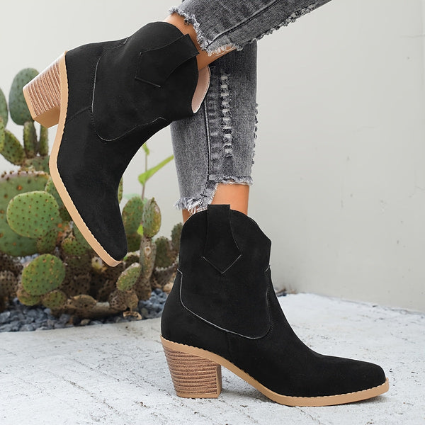 Bottines à Talon Stable et Allure Intemporelle
