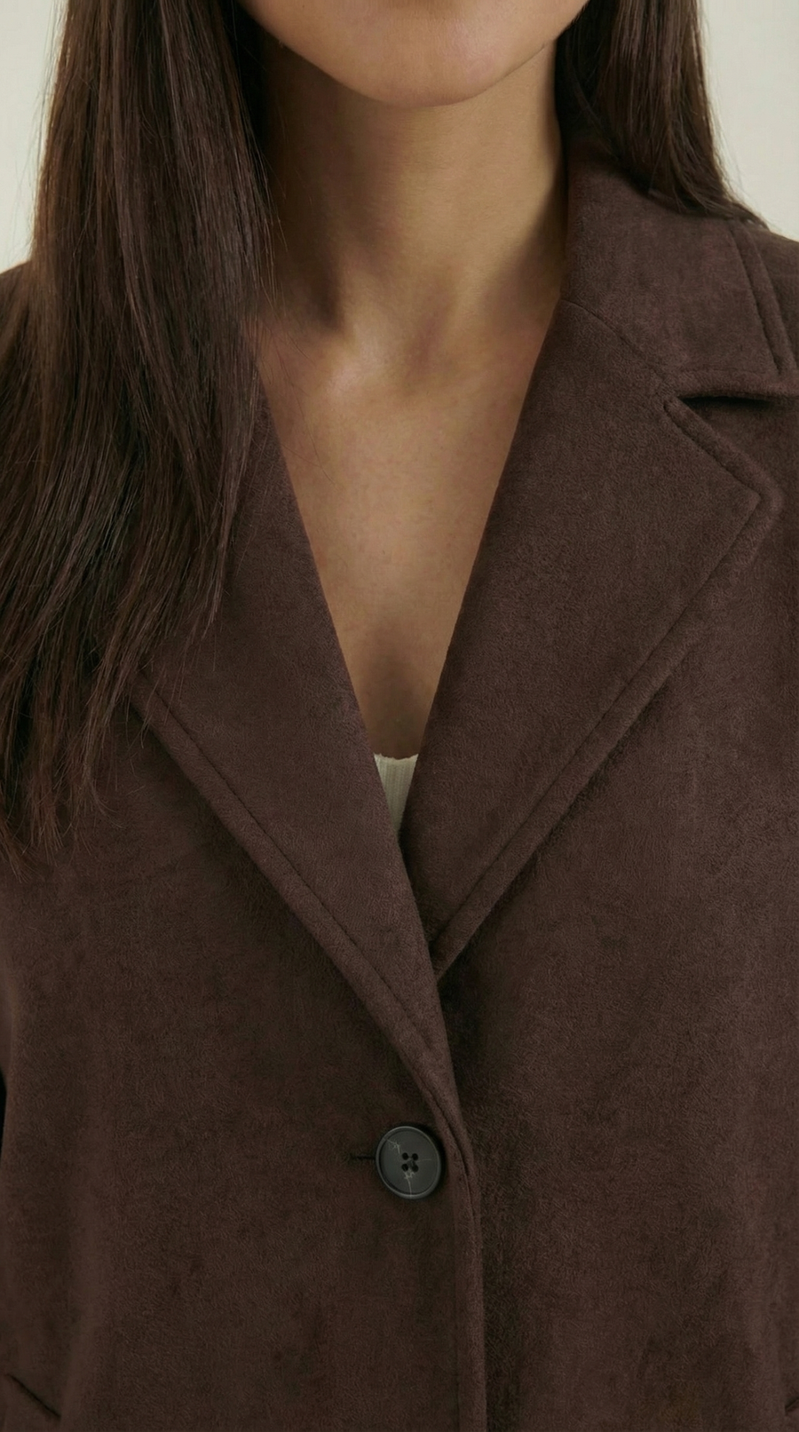 Manteau Mi-Long Oversize à Boutons