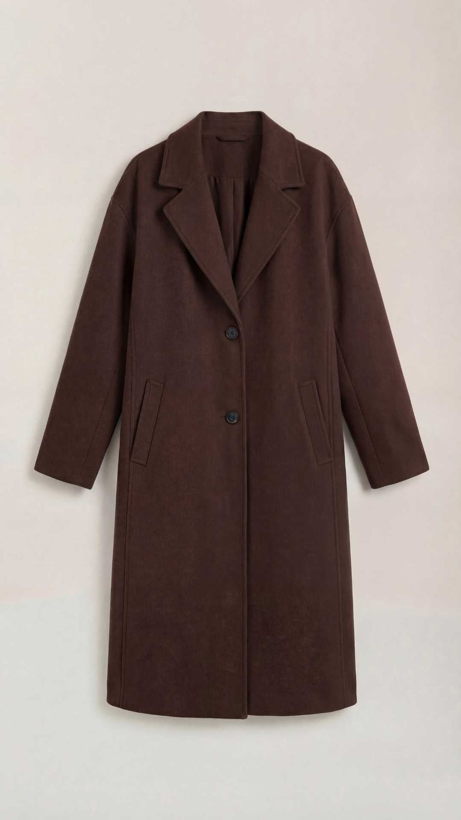 Manteau Mi-Long Oversize à Boutons