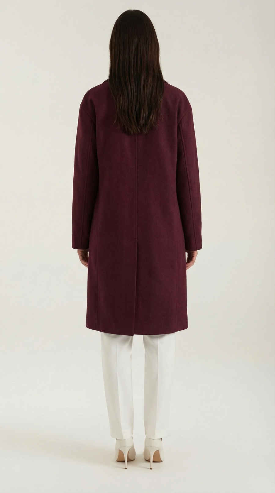 Manteau Mi-Long Oversize à Boutons