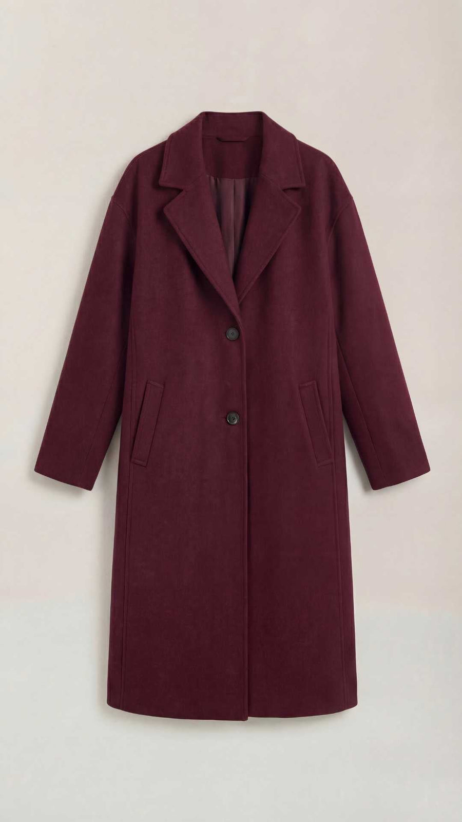 Manteau Mi-Long Oversize à Boutons