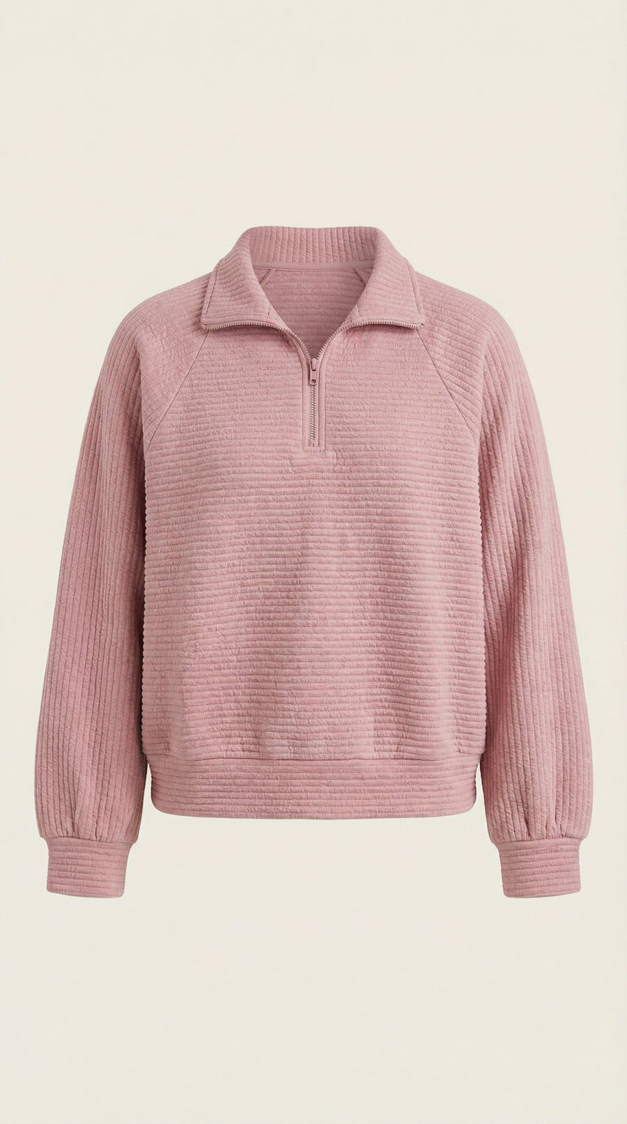 Pull col montant fermeture partielle — vue arrière