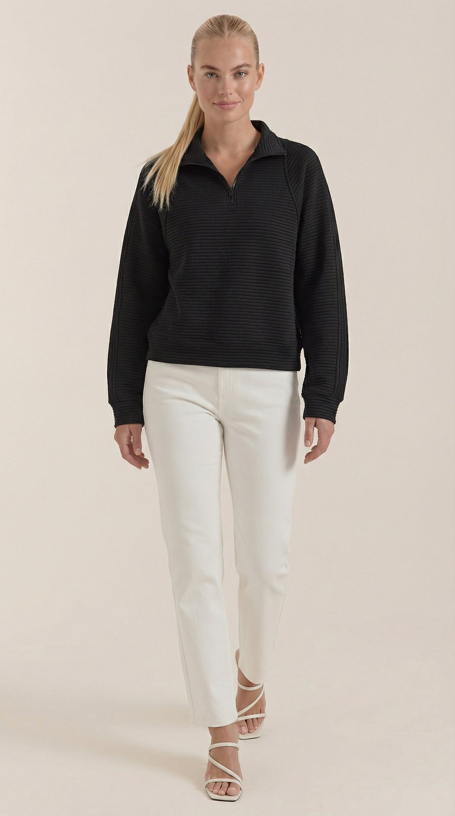 Pull coupe oversize — porté vue complète