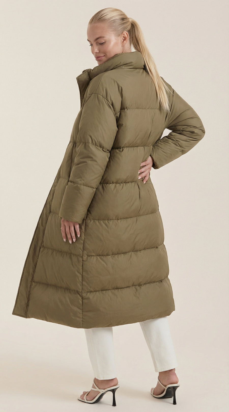 Doudoune Longue Oversize à Capuche Douillette