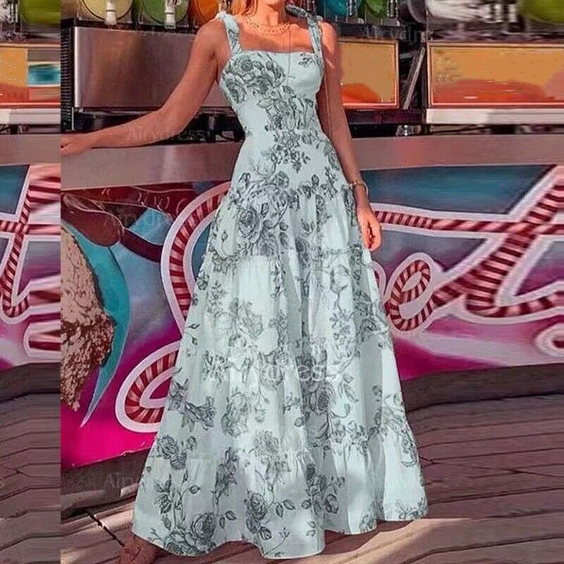 Élodie – Robe Longue Fleurie d’Été
