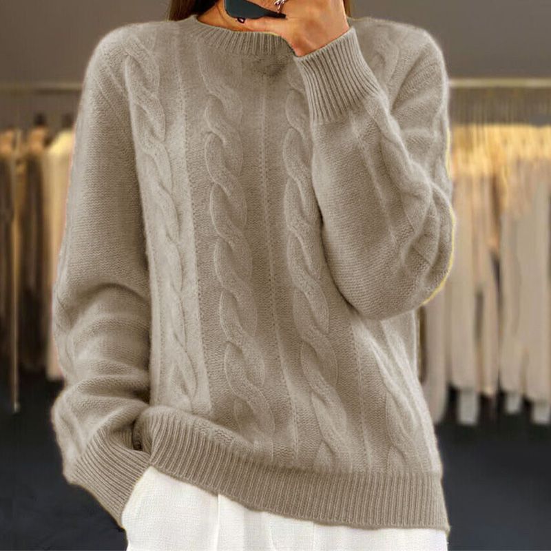 Pull Col Rond Coupe Classique