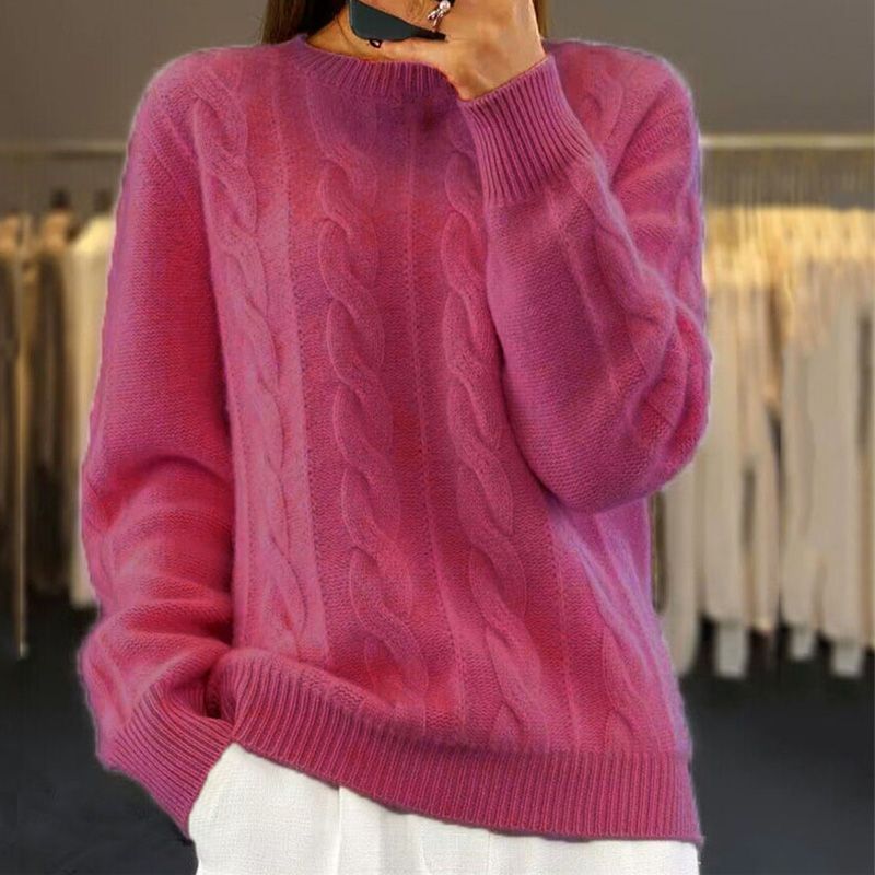 Pull Col Rond Coupe Classique