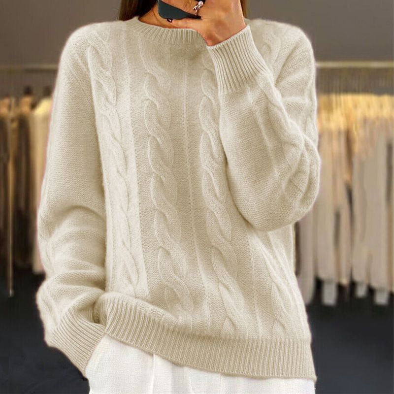 Pull Col Rond Coupe Classique