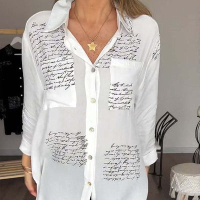 Maryam | Élégante blouse longue à boutons