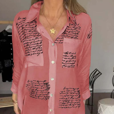 Maryam | Élégante blouse longue à boutons
