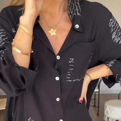 Maryam | Élégante blouse longue à boutons