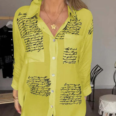 Maryam | Élégante blouse longue à boutons