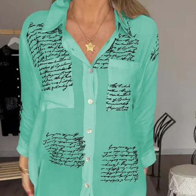 Maryam | Élégante blouse longue à boutons