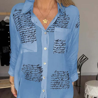 Maryam | Élégante blouse longue à boutons