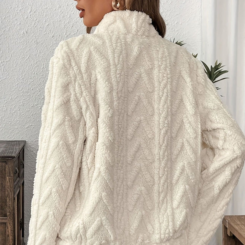 Lisbeth™ | Sweat polaire demi-zip doux