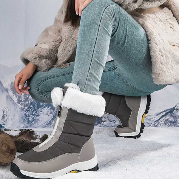 Botas Forradas com Fecho de Correr