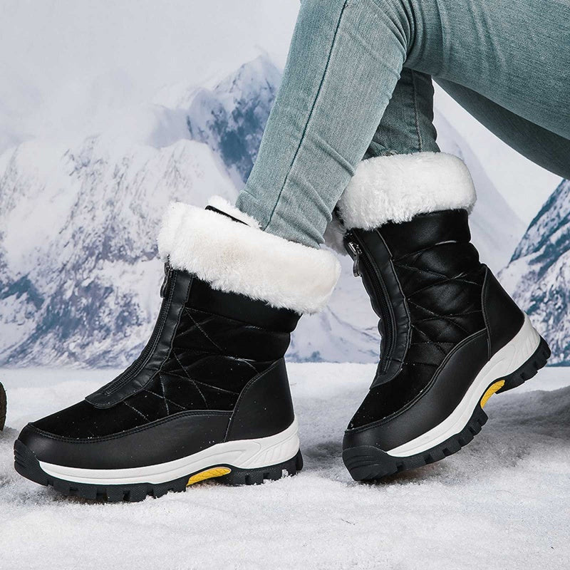 Bottes Fourrées à Fermeture Éclair