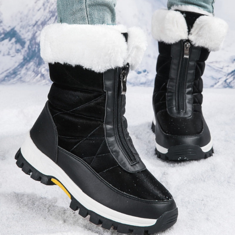Bottes Fourrées à Fermeture Éclair