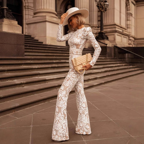 Tonifa - Combinaison Elégante En Dentelle