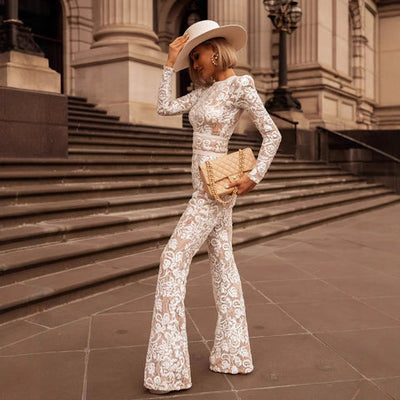 Tonifa - Combinaison Elégante En Dentelle