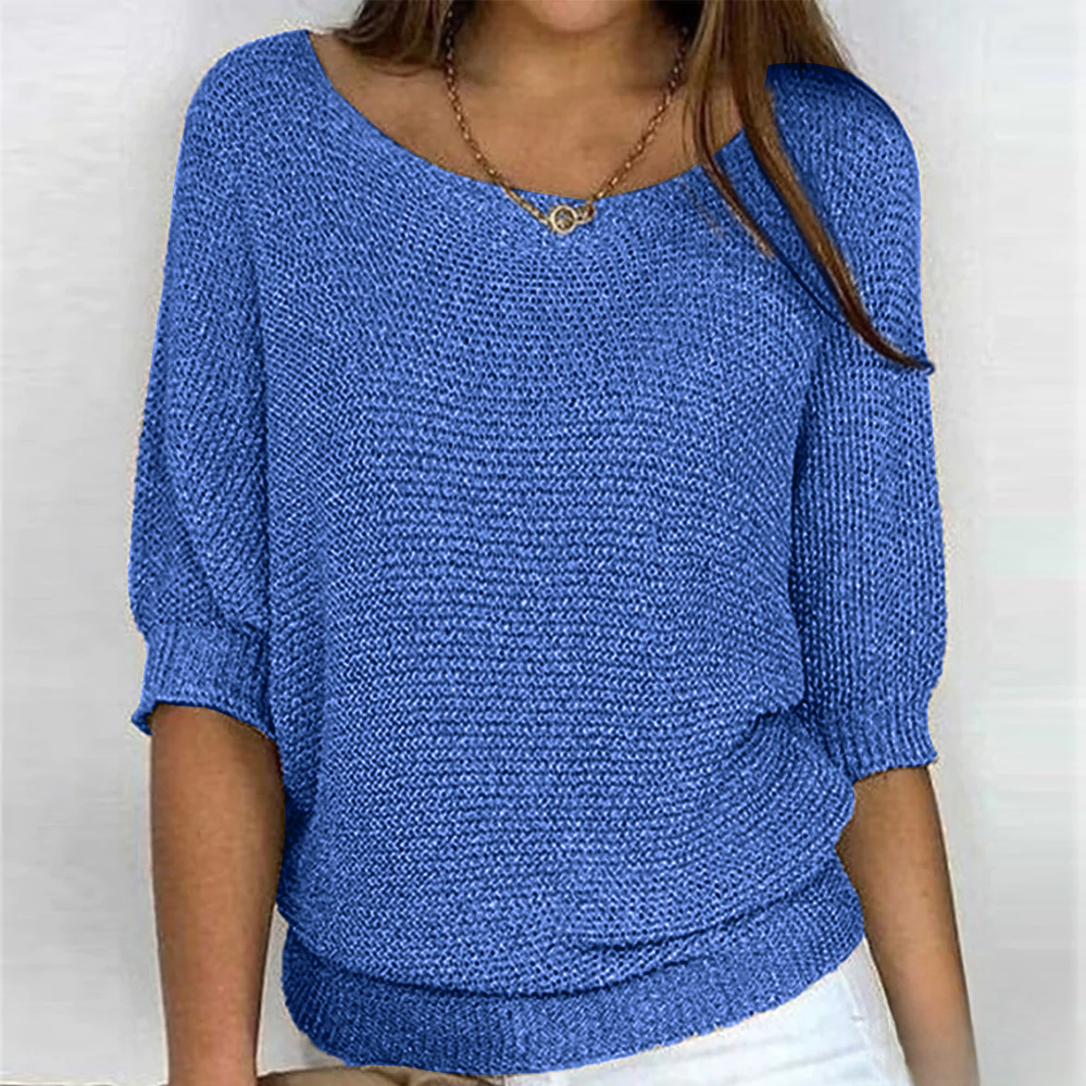 Haut en tricot brillant pour femmes