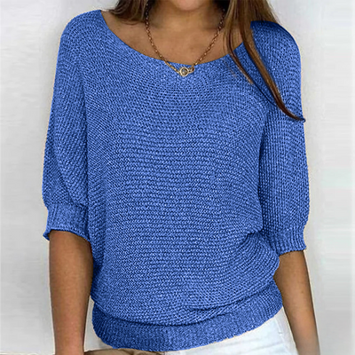 Haut en tricot brillant pour femmes