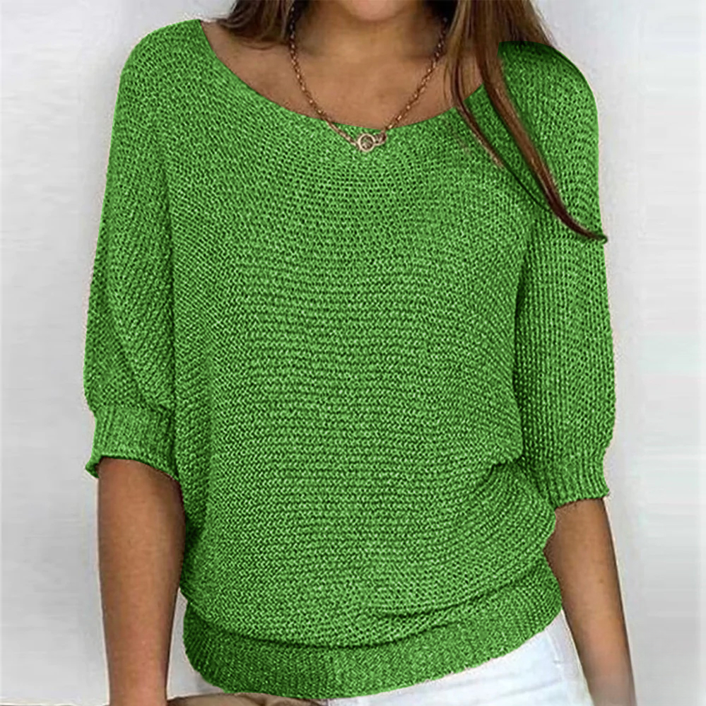 Haut en tricot brillant pour femmes