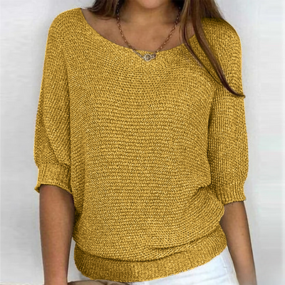 Haut en tricot brillant pour femmes