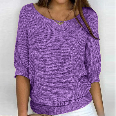 Haut en tricot brillant pour femmes