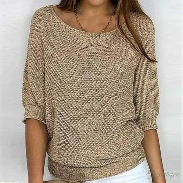 Zoey | Pull en tricot pour femmes décontractées - Pull confortable et élégant