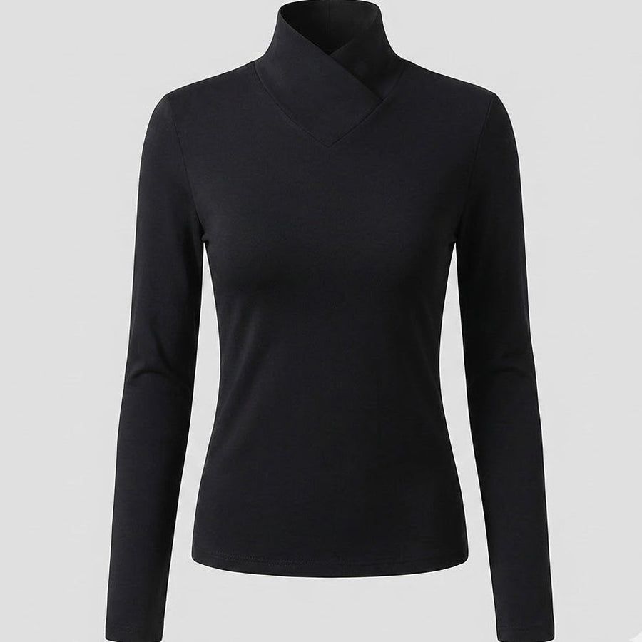 Pull Col Montant Élégant et Épuré