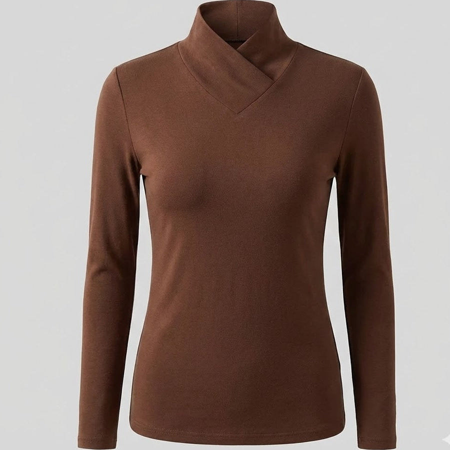 Pull Col Montant Élégant et Épuré