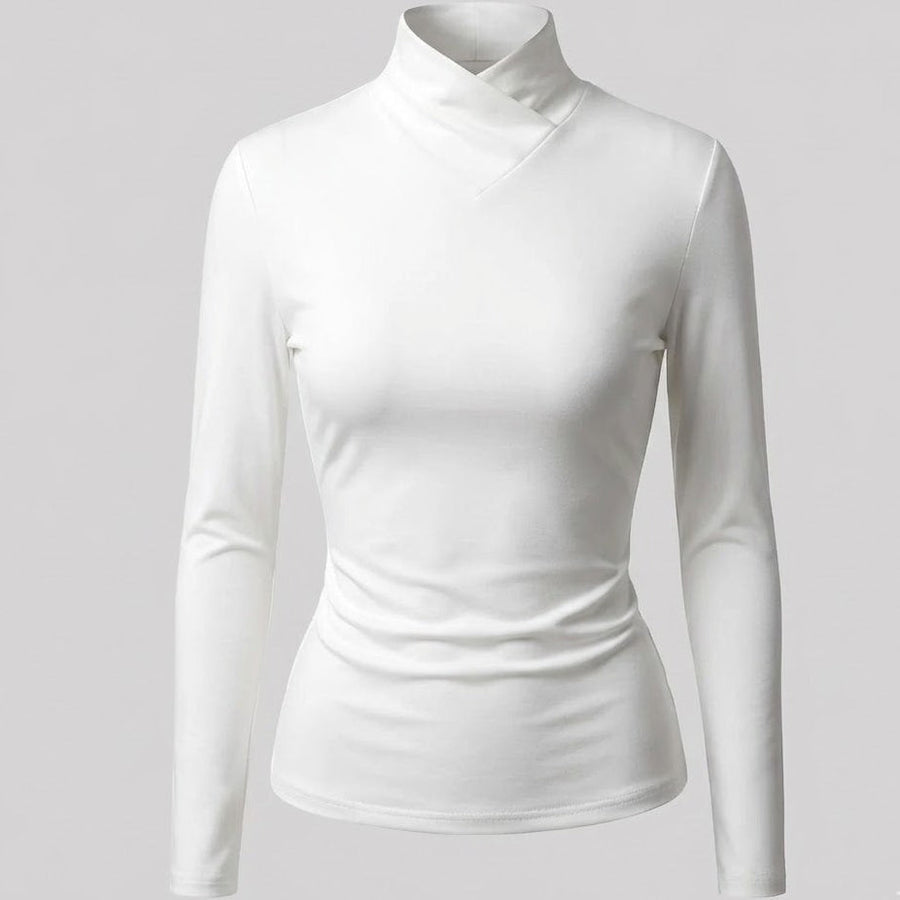 Pull Col Montant Élégant et Épuré