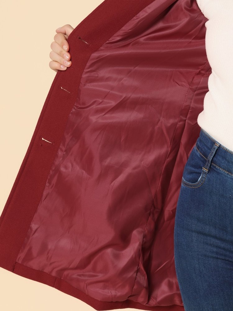 Manteau Mi-Long Cintré à Boutons