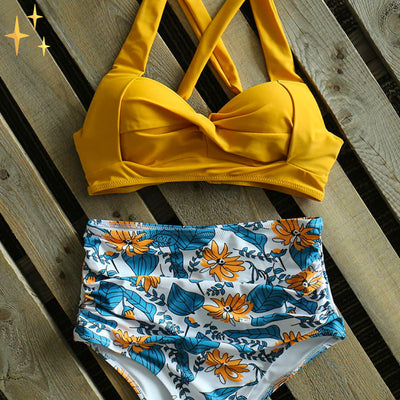 Leonor® | Vienna bikini set avec bas à taille haute et poitrine haute, convient à toutes les formes et à toutes les tailles
