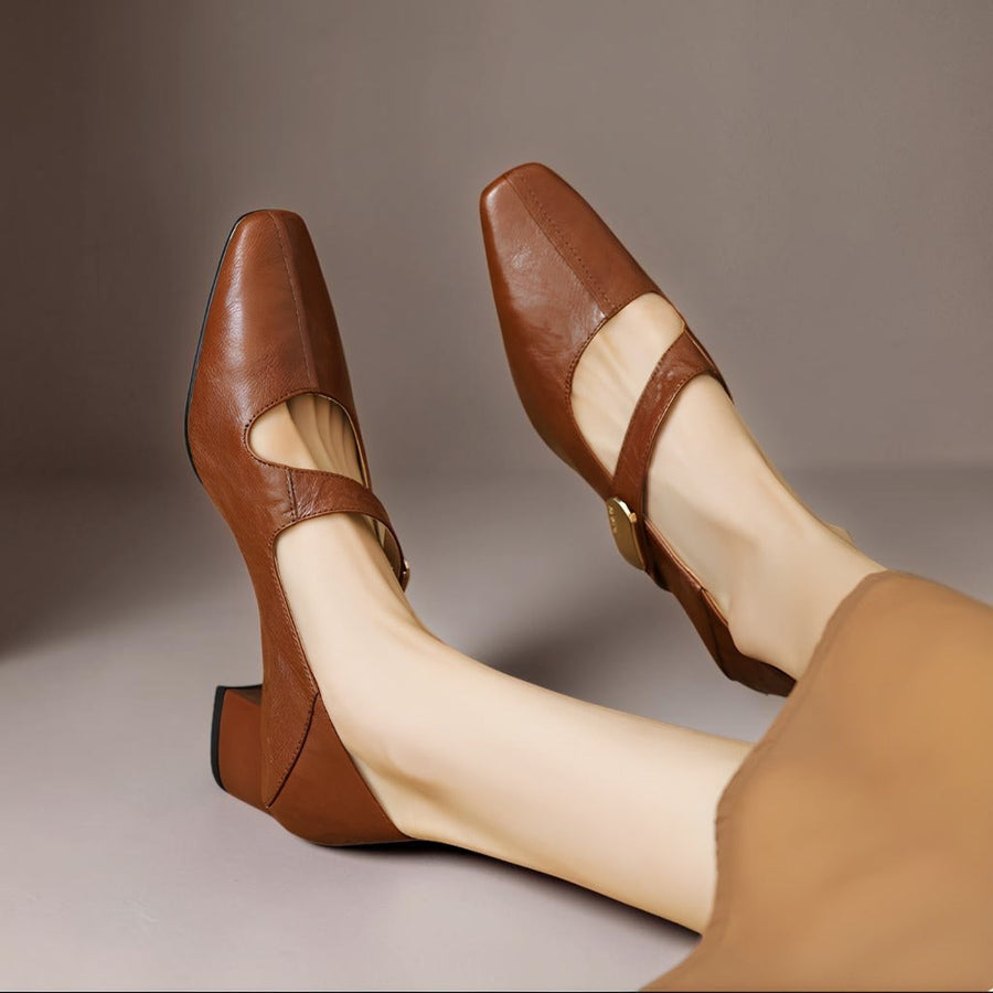 Babies Bico Quadrado com Detalhe Dourado