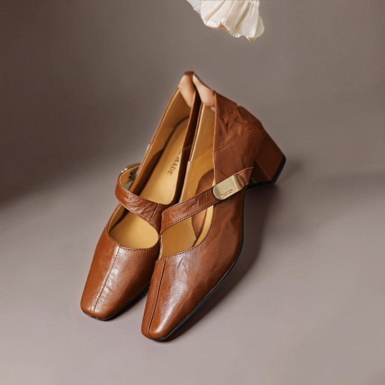 Babies Bico Quadrado com Detalhe Dourado