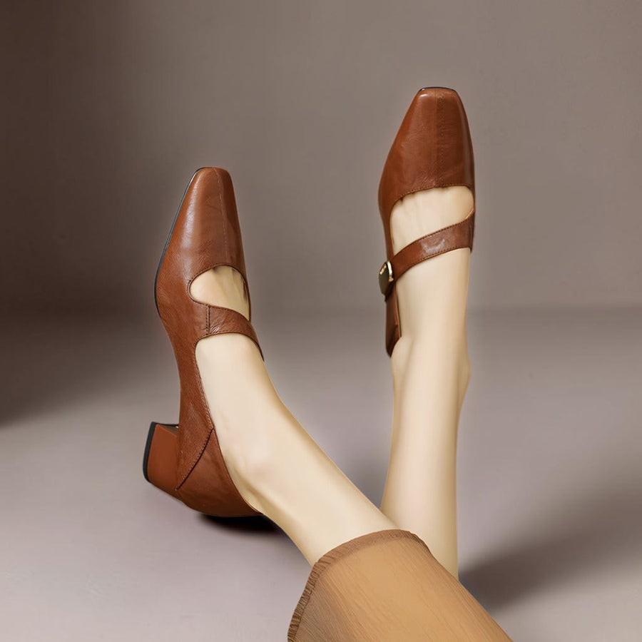 Babies Bico Quadrado com Detalhe Dourado