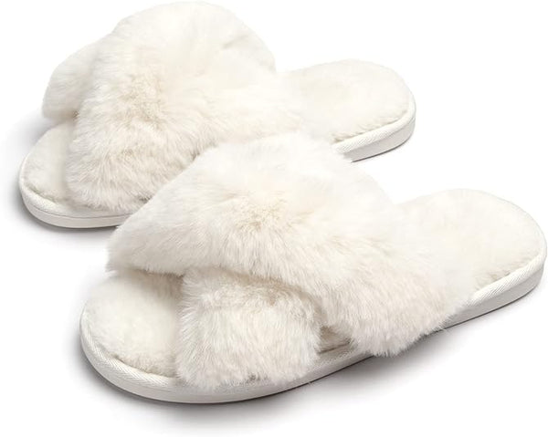 Chaussons Megan à bandes croisées | Chauds et élégants