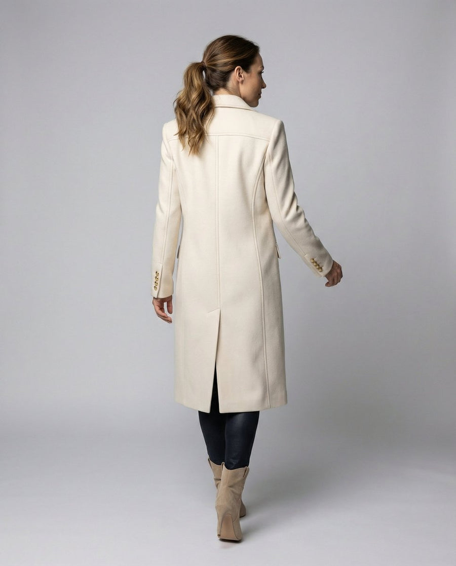 Manteau Long Croisé Élégance Intemporelle