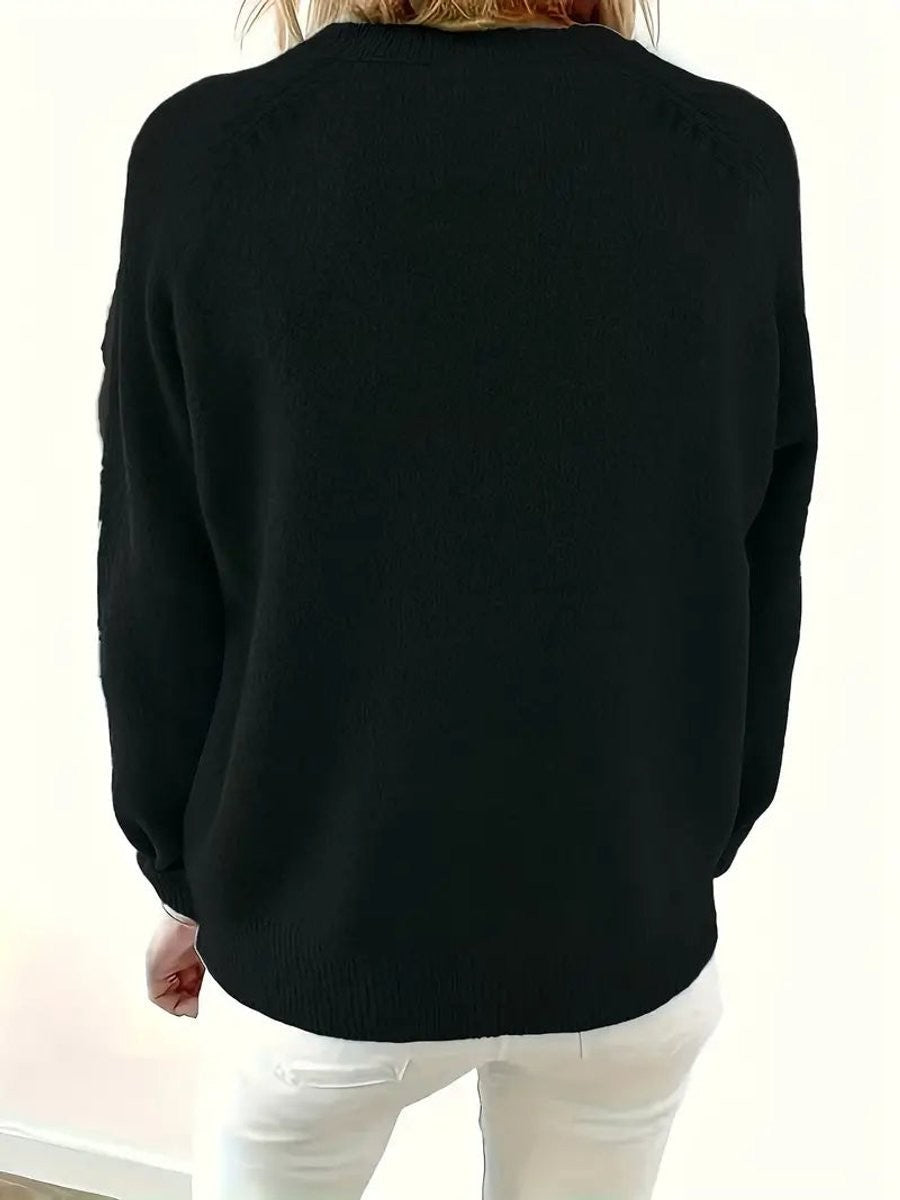 Sweat col Henley boutons partiels — détail de la coupe et tombé