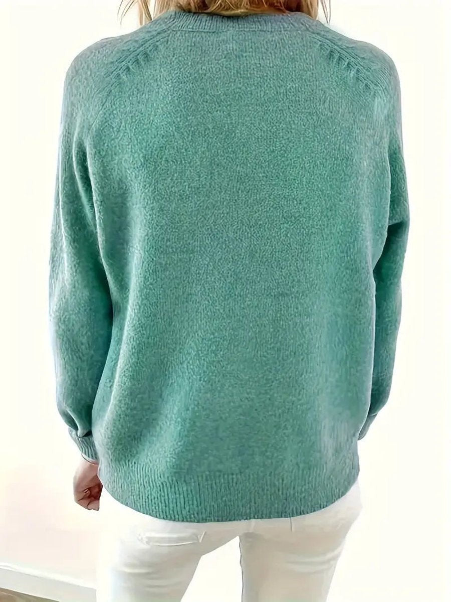 Sweat col Henley boutons partiels — vue de profil