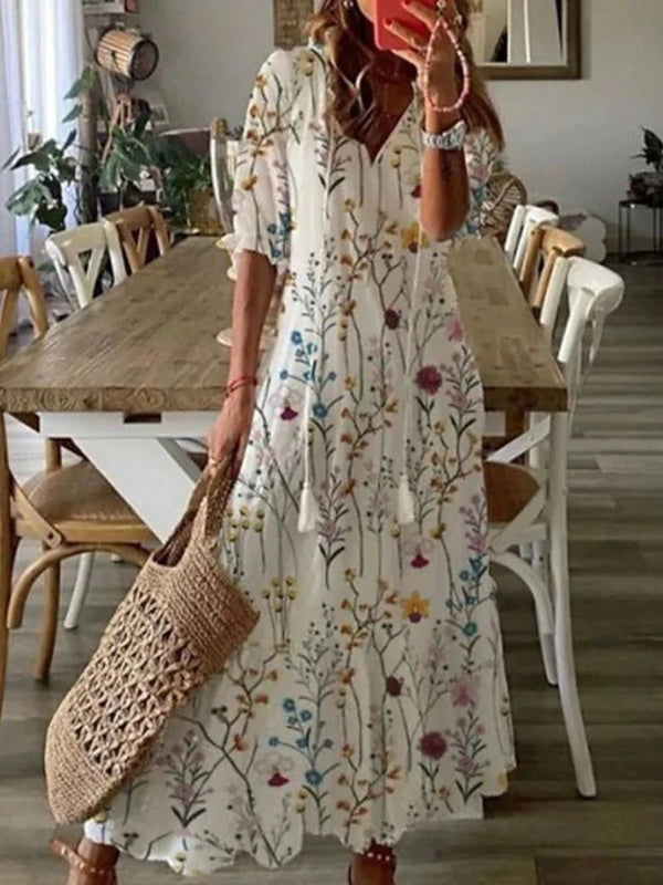 Robe Estivale Imprimée - Légèreté et Élégance pour l'Été